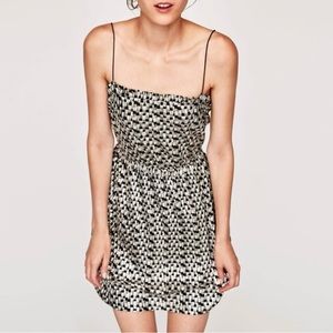 🎄Zara Metallic Tank Dress